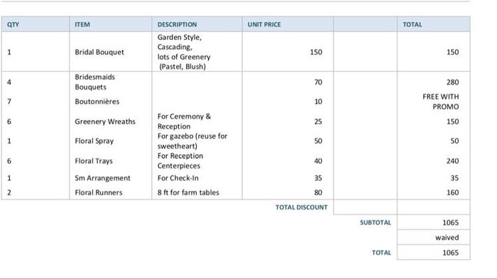 Florist Question - 1