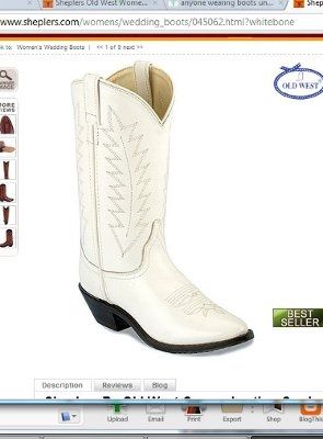anyone wearing boots under their dress??