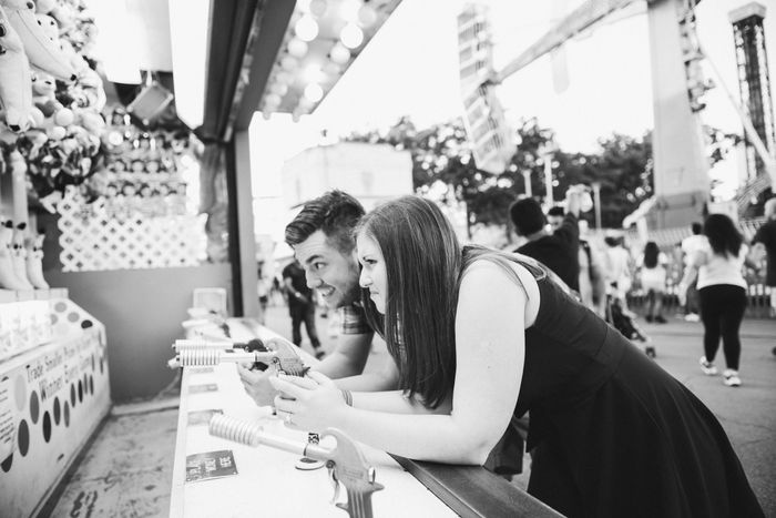 amusement park engagement pics!
