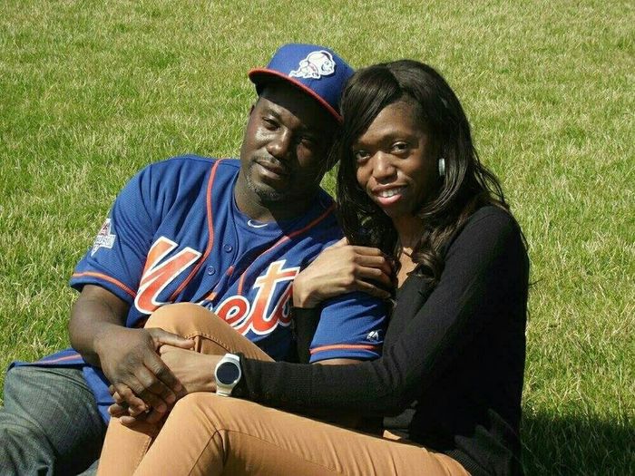Sports-related engagement/wedding photos