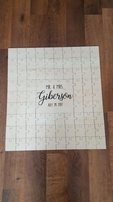 Puzzle guest book