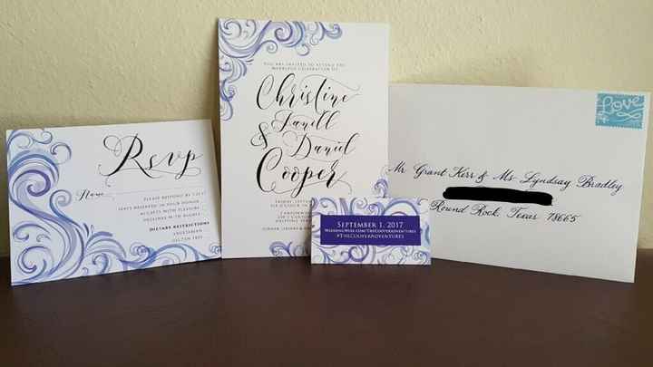 September Wedding check in