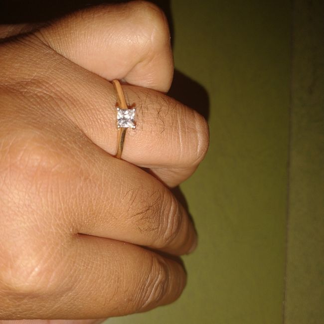 i got my engagement ring on 1