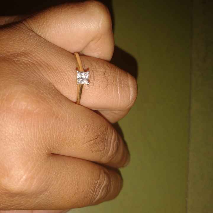 i got my engagement ring on - 1