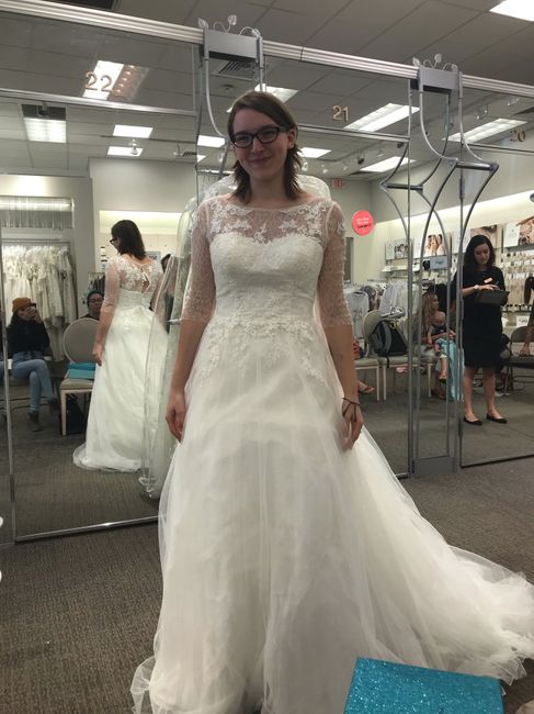 Need help finding A-line dress with sleeves 10