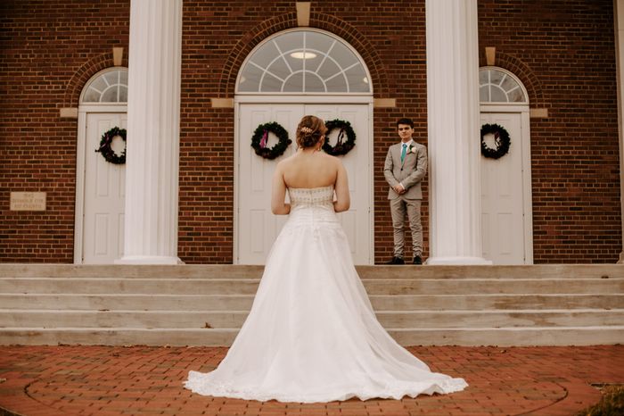 Hair up or down for my strapless wedding dress girls 1