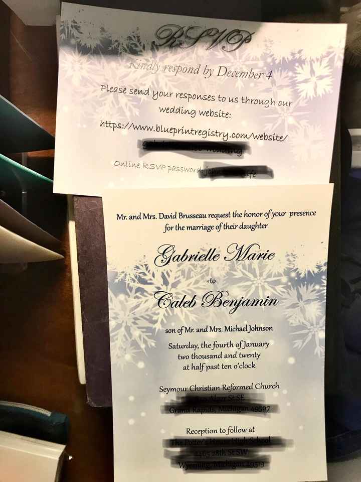 Invitations with online rsvp - 1