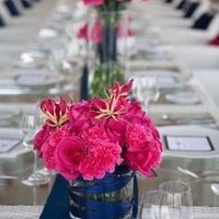 Wedding reception table decor