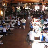 Help! How to make really large reception space look smaller