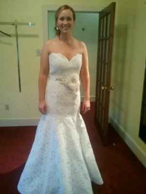 What makes a girl smile again? Dress and Rings:)