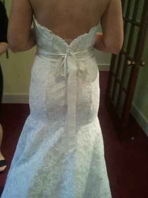 What makes a girl smile again? Dress and Rings:)