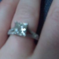 What makes a girl smile again? Dress and Rings:)