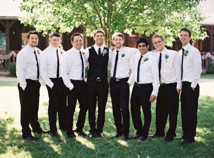 Non-suit groomsmen wardrobe