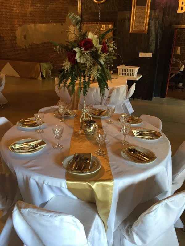 First table decorated!