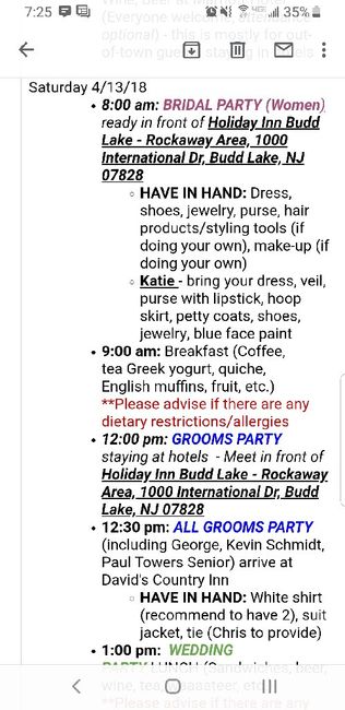 Has your bridal party complained about how early to be ready? - 1