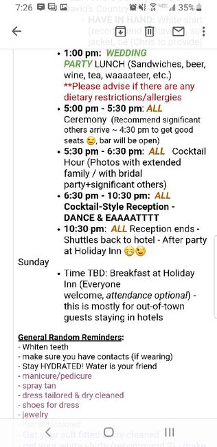 Has your bridal party complained about how early to be ready? - 2