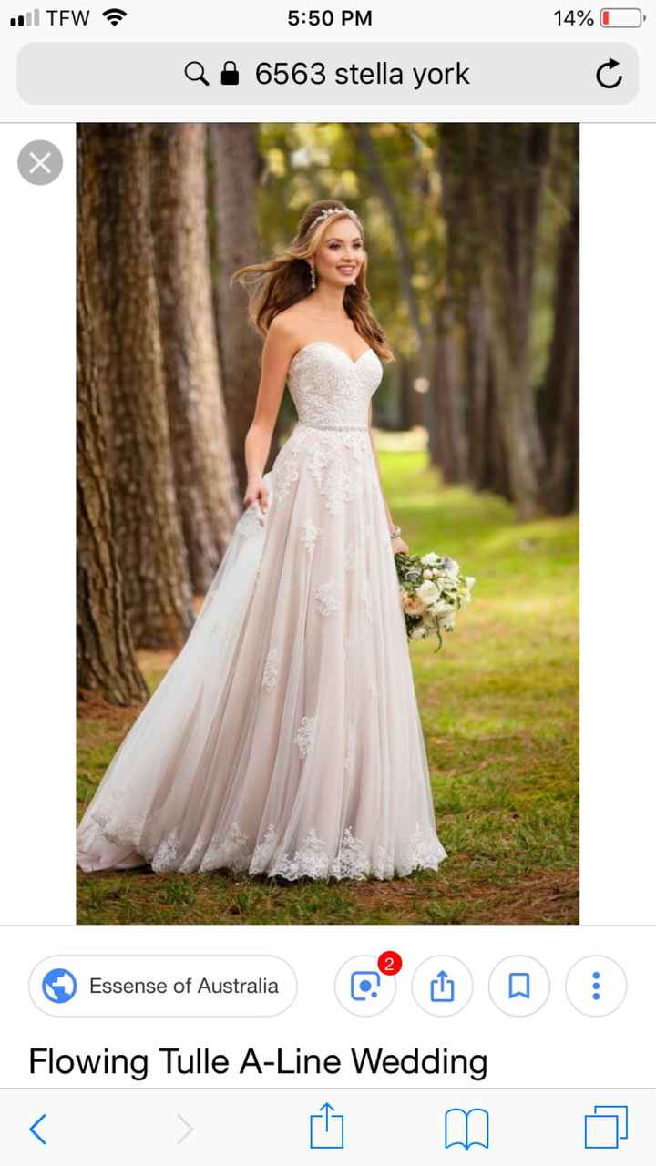 Color of wedding dress. Help! - 1