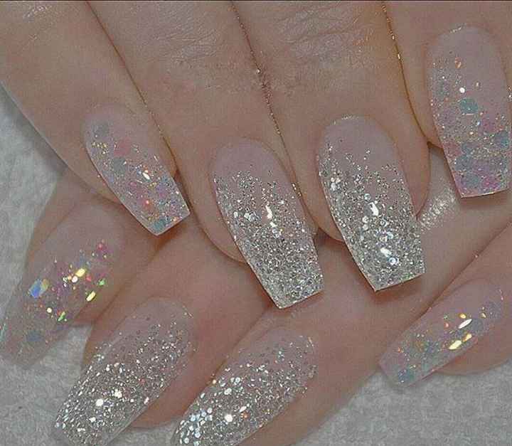 Wedding day nails - 1
