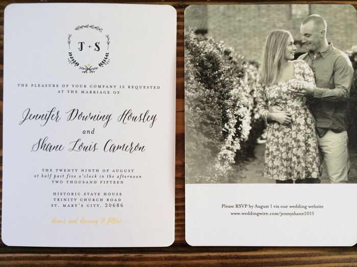 Invitations are here! (Pictures)
