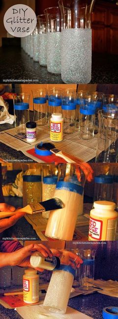And decorating mason jars like this. 