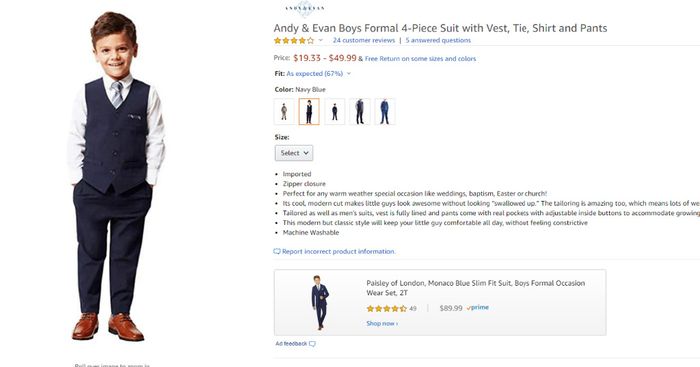 Ring bearer attire 1