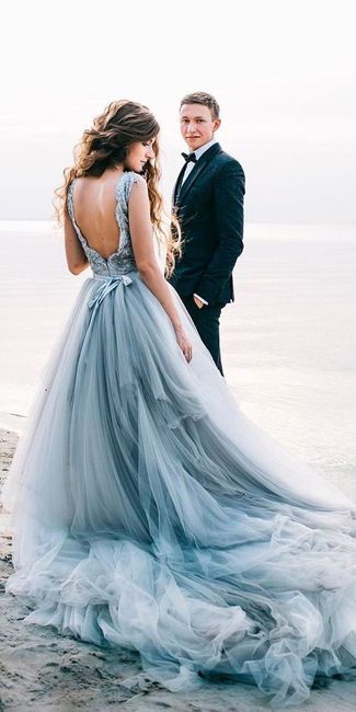 Blue wedding dress 1