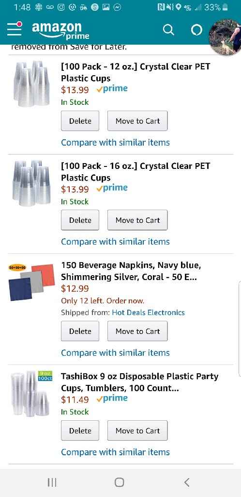 Plastic wine glasses/bar cups - 1