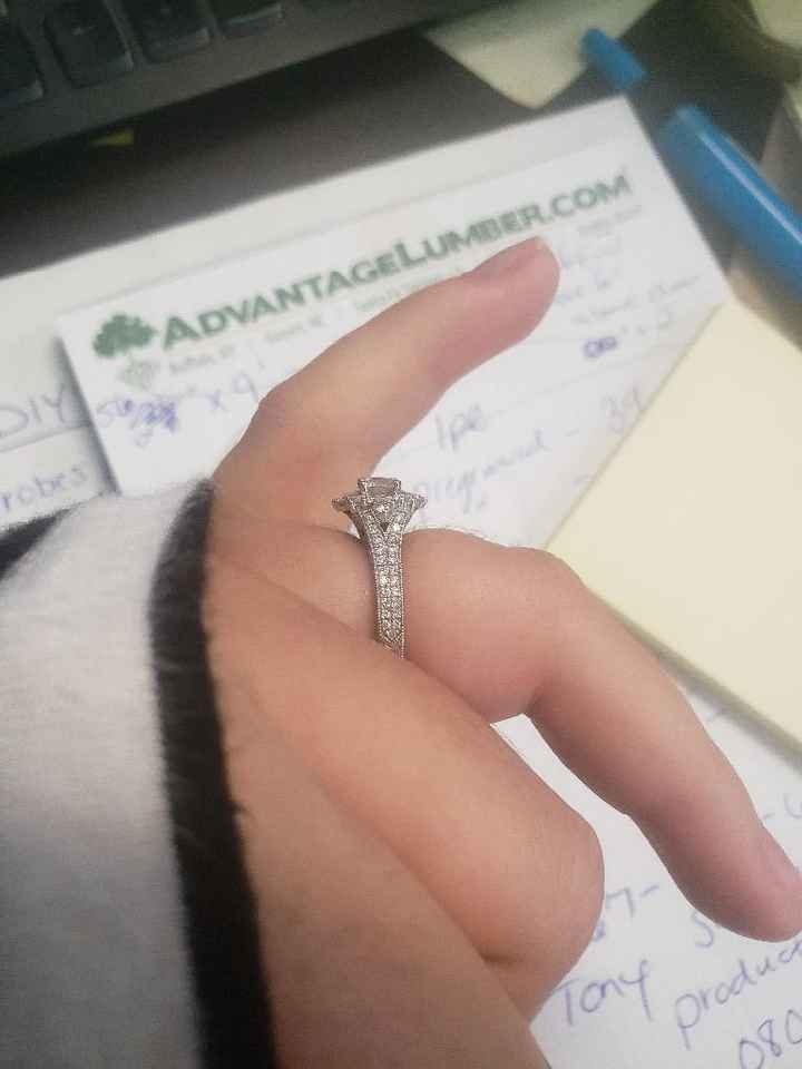 its wrapped in diamonds pretty much all the way around