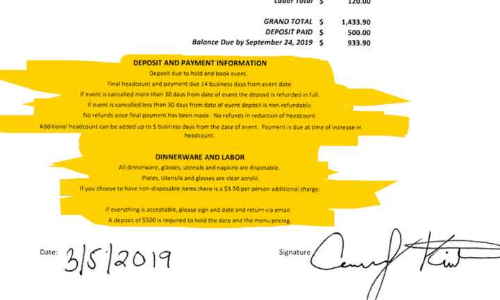 Only portion of our contract that says anything other than price and nothing about outside vendors o