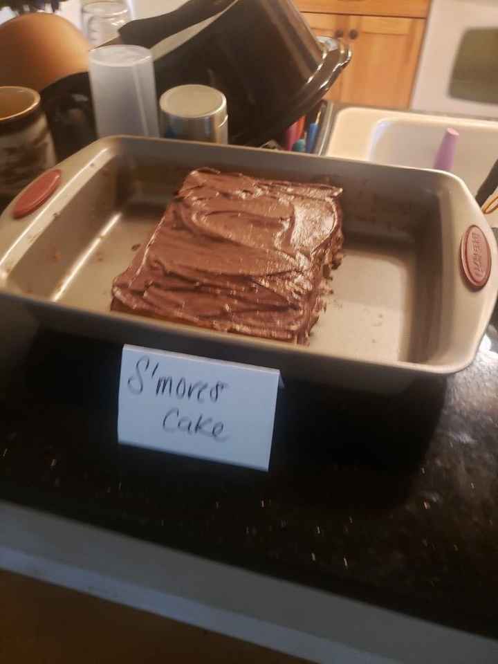 Graham Cracker sponge cake with Chocolate buttercream and marshmallow mousse