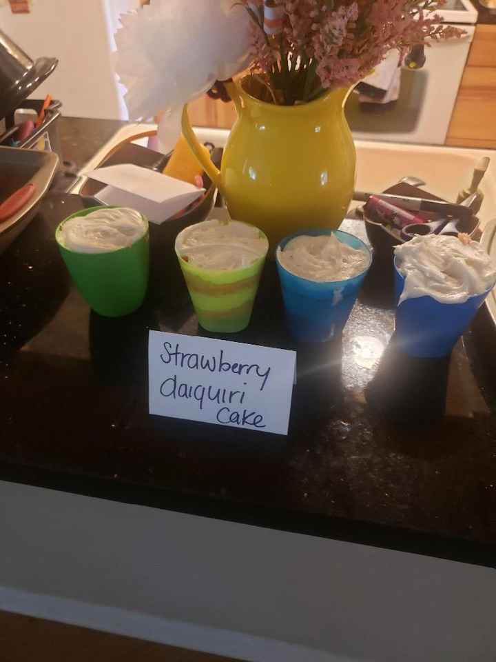 Strawberry Daiquiri cake with Strawberry Mousse, lime curd and vanilla buttercream (this was my fail