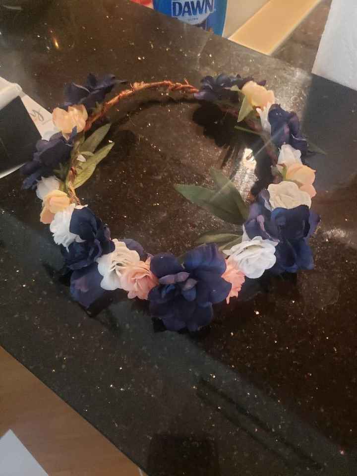 Flower crown for reception