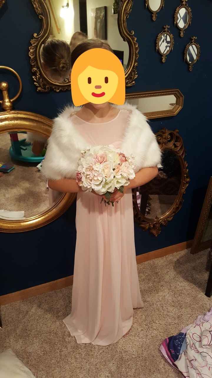 Daughter as junior bridesmaid! Dress is here! - 1