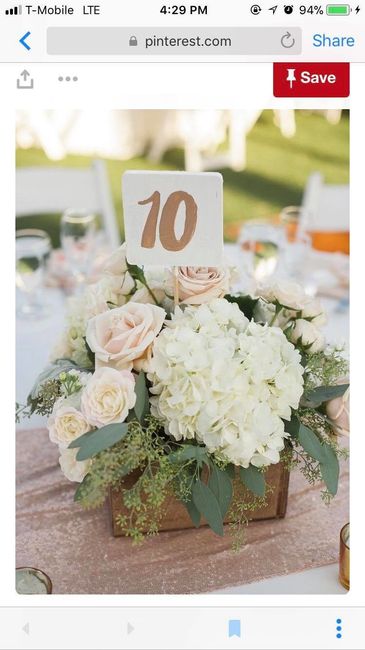 DIY centerpieces