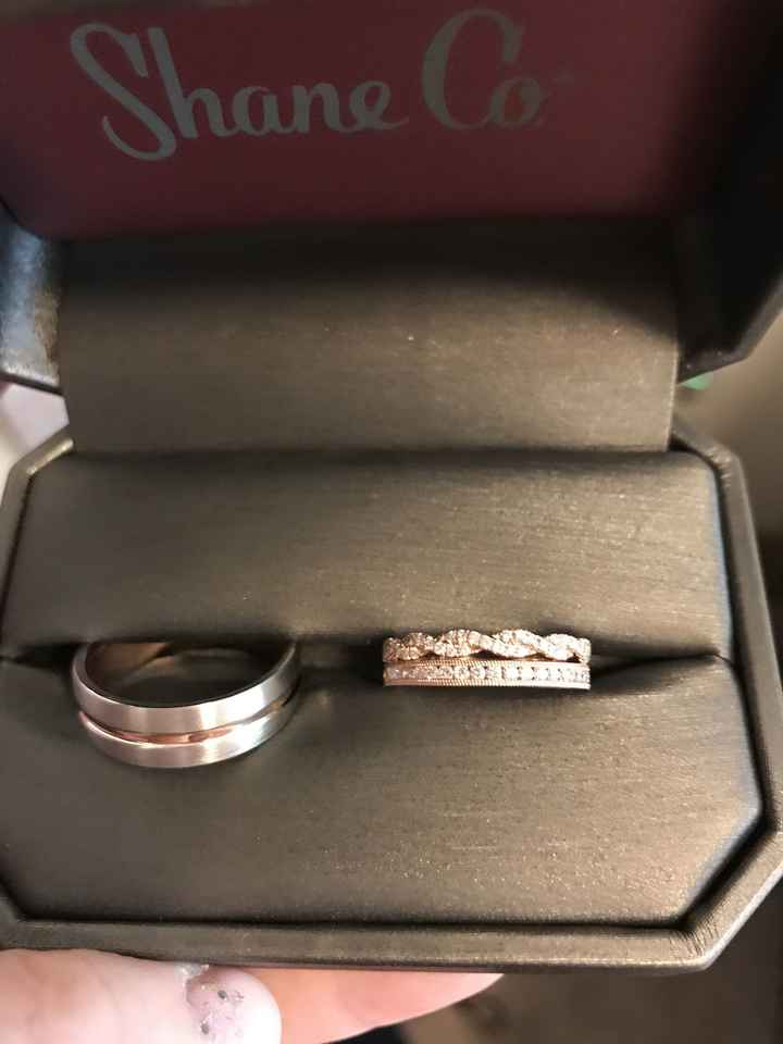 Picked up our rings!