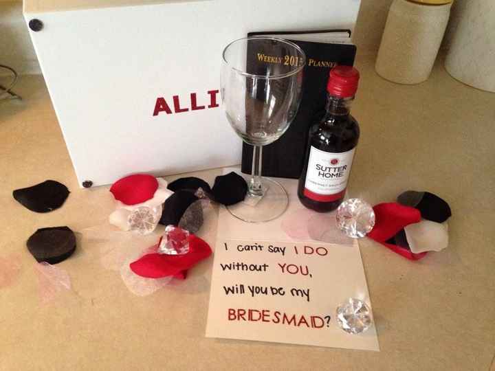 How did everyone ask their bridesmaid and MOH?!?!