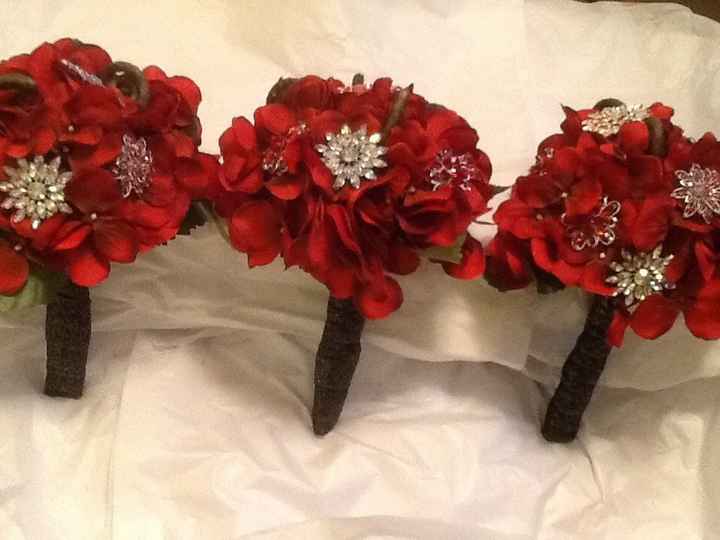 DIY bridesmaids bouquets and bouts *Pics*