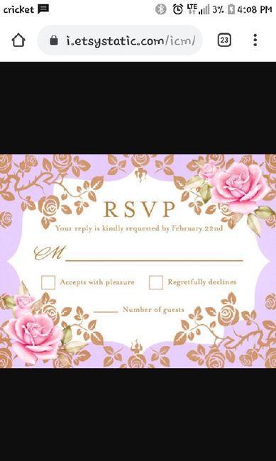 My invitations! 3