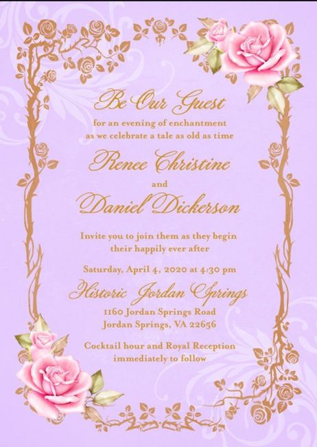 Invites are here!!! 🏰 10