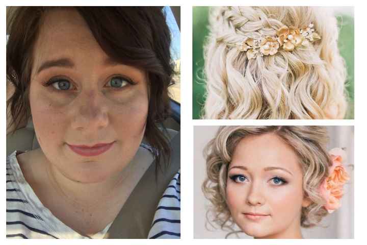 REAL Wedding, Medium/Short Bridal Hair