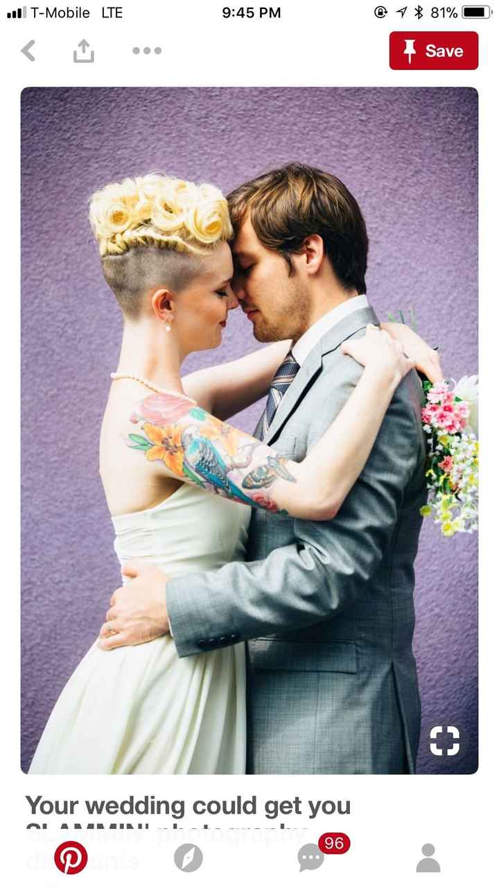 Hair ideas for shaved sides?