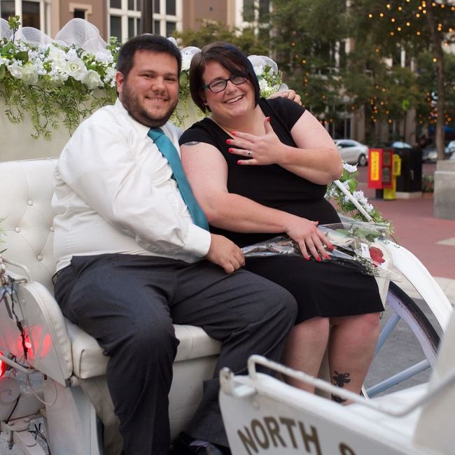 We're officially officially engaged!