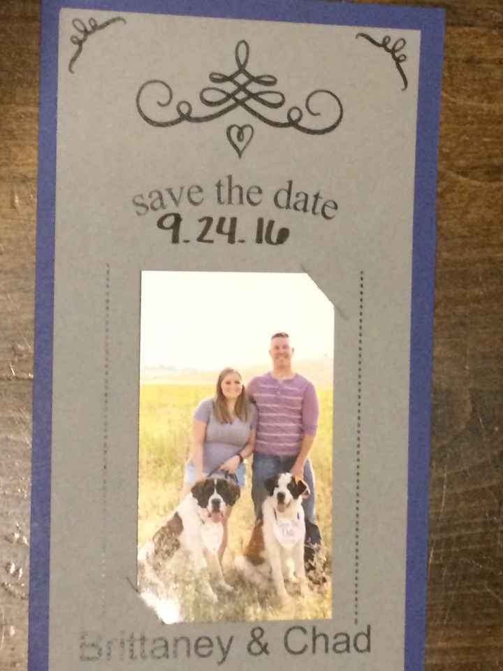 Save the dates finished (pics)