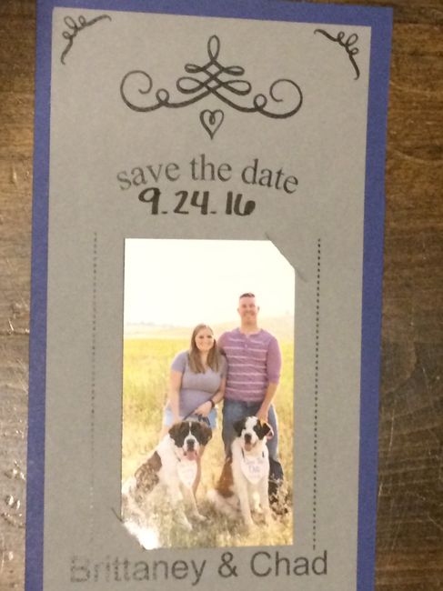 Save the dates finished (pics)