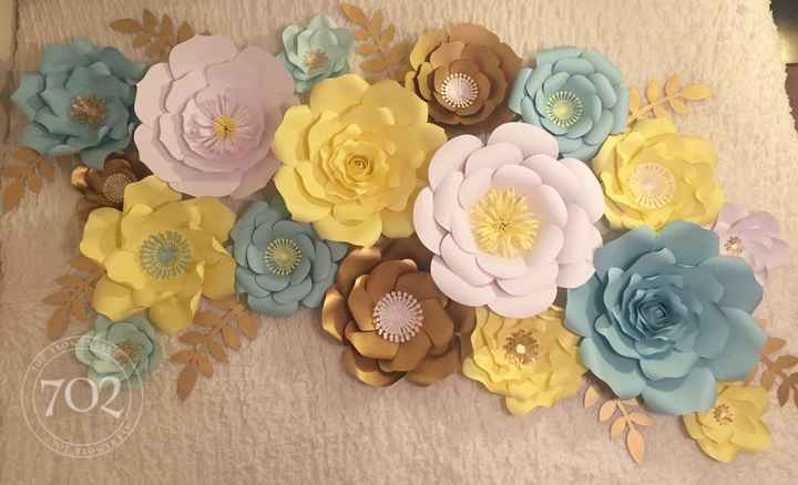 Giant Paper Flower Wall