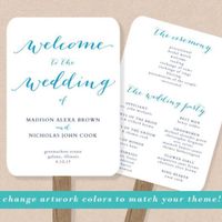Wedding programs - 1