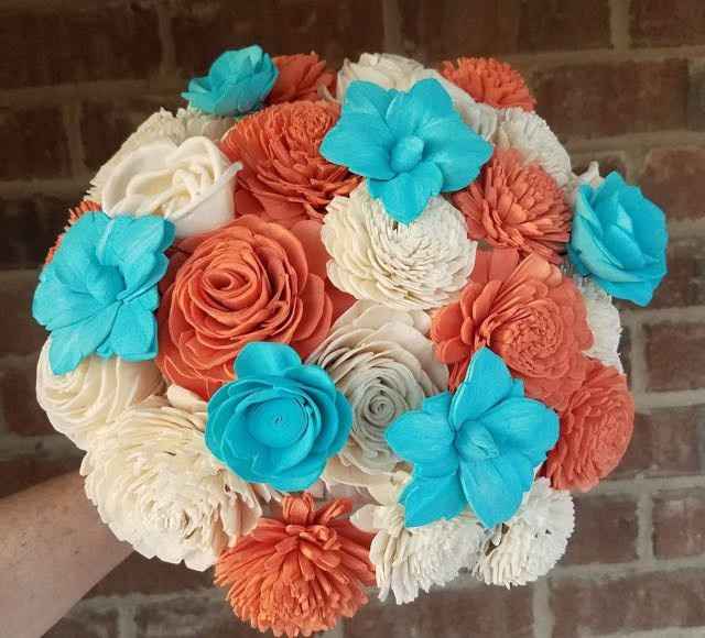 Sola wood flower boquet