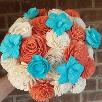 Sola wood flower boquet