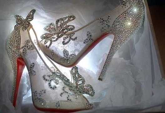 Meet the.....Christian Louboutin Cinderella glass slippers!
