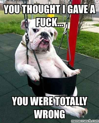 Don't sweat the small stuff - join the IDGAF CLUB!